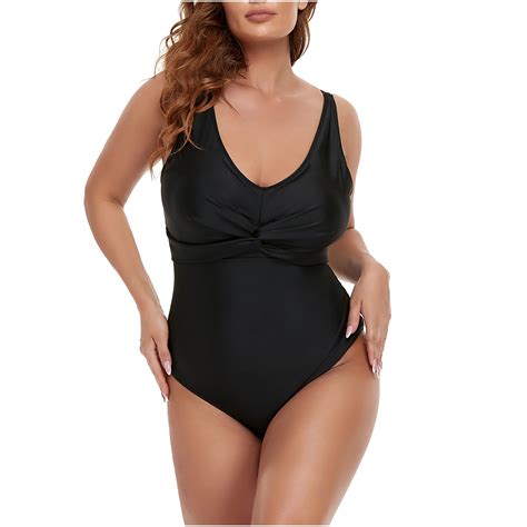 Tponi Womens Swimsuits One Piece One Piece Black Bikini Clearance Xxxxl