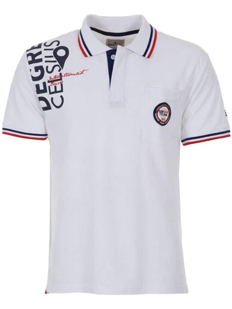 Polo Manches Courtes Homme CALOR DEGRE CELSIUS Blanc Kiabi 32 00