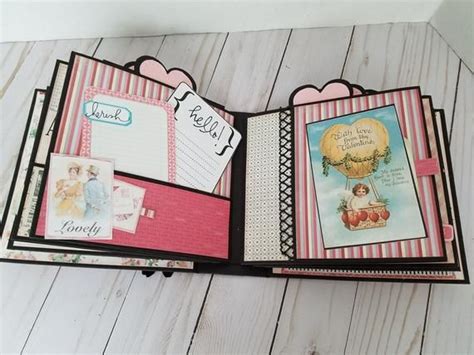 Handmade Scrapbook Mini Album Love Etsy India Mini Scrapbook Albums