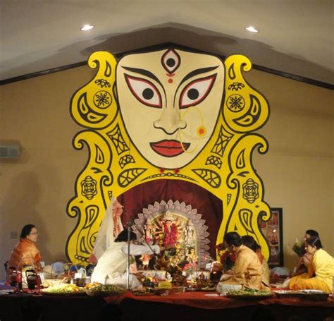 The Backdrop I Created For The Hindu Durga Puja Festival Painting