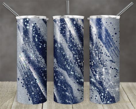 Oz Skinny Tumbler Sublimation Template Agate Milky Way Etsy