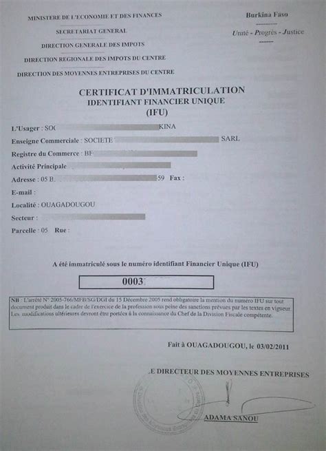 Application Form Formulaire Demande D Immatriculation En Ligne