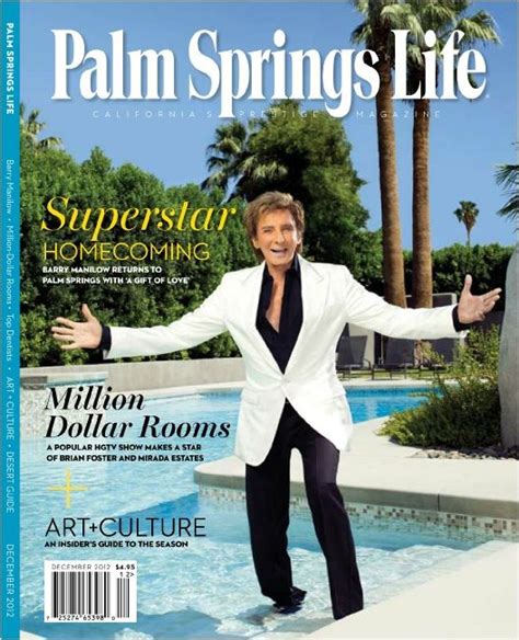 Palm Springs Life Cover - Barry Manilow | Barry manilow, Life cover ...