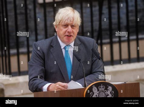 Former Prime Minister Boris Johnson Makes His Resignation Speech In