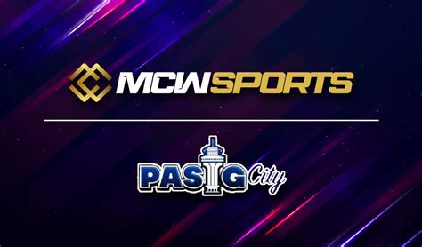 Mcw Sports Inks Sponsorship Deal With Pasig City Basketball Team Mcw