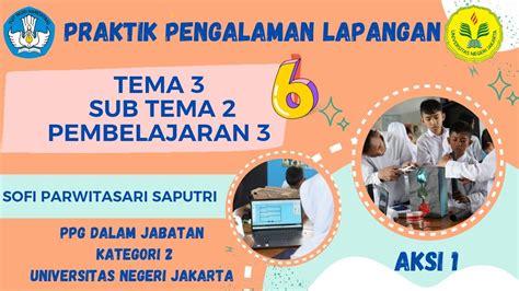 PPL AKSI 1 TEMA 3 SUB TEMA 2 PEMBELAJARAN 3 KELAS 6 PPG DALAM