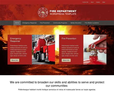 Fire Department WordPress Theme – Nexus Themes