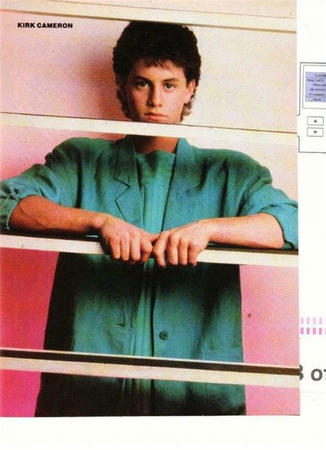 Kirk Cameron Teen Magazine Pinup Clipping Blue Shirt S Growing