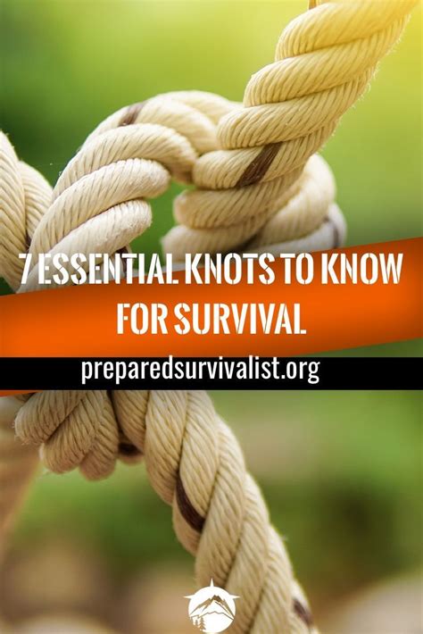 7 Essential Knots To Know For Survival Survival Survival Skills