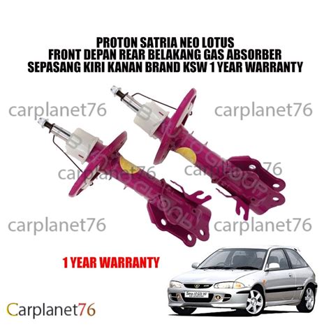 Proton Satria Neo Lotus Front Depan Rear Belakang Gas Absorber Sepasang