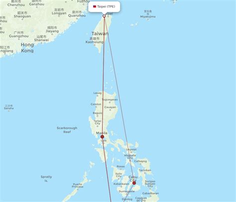 All Flight Routes From Taipei To Zamboanga Tpe To Zam Flight Routes