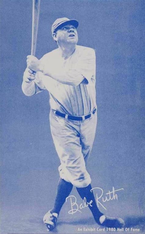 1980 Hall Of Fame Exhibits Babe Ruth Baseball VCP Price Guide