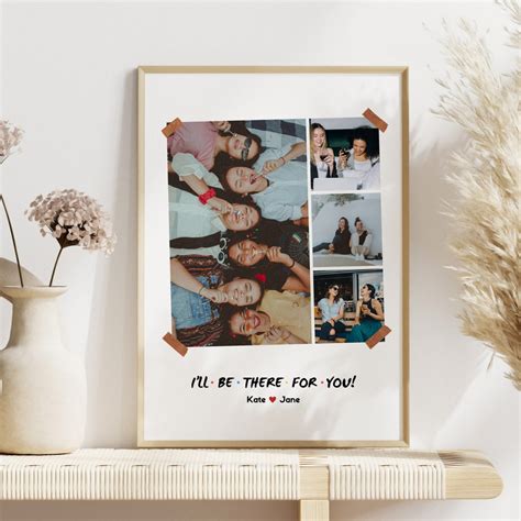 Best Friend Photo Collage Canva Template Bff Photo Gift Bff Collage