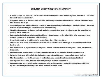 Bud, Not Buddy-Summary and Highlights by Journeys in Learning | TpT