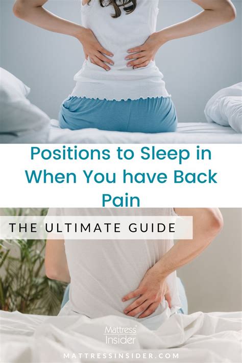 Best Sleeping Position For Lower Back Pain Other Ailments Back Pain