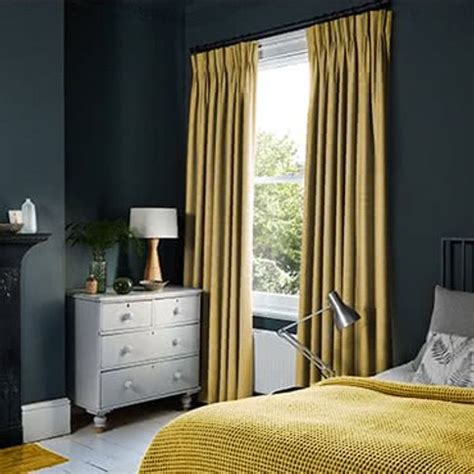 Fascination Ochre Curtains | Hillarys