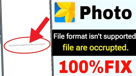 Gallery File Format Isn T Supported Problem File Format Isn T