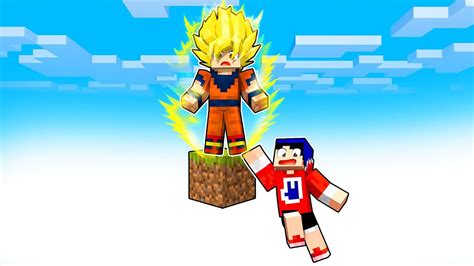 Jogando O Goku De Dragon Ball Em Apenas Um Bloco No Minecraft