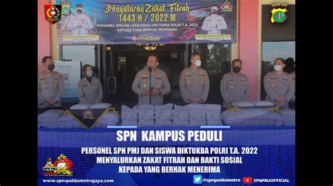 Spn Kampus Peduli Penyaluran Zakat Fitrah Dan Baksos Kepada Warga