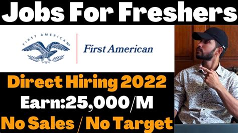 First American Hiring Freshers Youtube