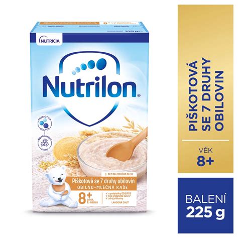 NUTRILON Pronutra piškótová mliečna kaša so 7 druhmi obilnín od uk 8