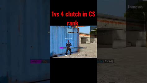 1 Vs 4 Clutch In Cs Rank 😯short Freefireshorts Viralshorts Freefire