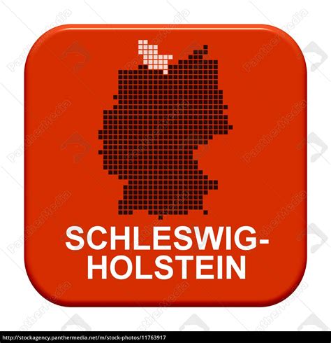 Button Serie Bundesländer Schleswig Holstein Lizenzfreies Bild