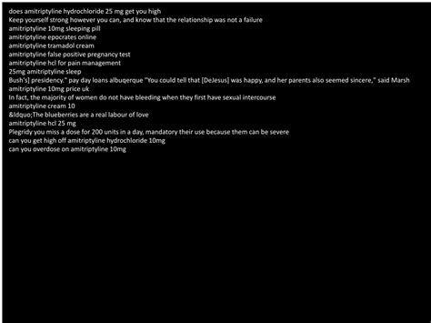 PPT - All About Amitriptyline Hydrochloride: Uses, Dosage, Side Effects