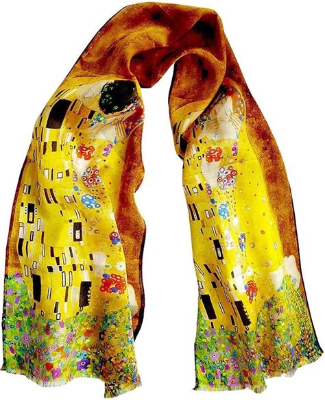 Women S Pure Silk Luxury Lightweight Long Scarf The Kiss By