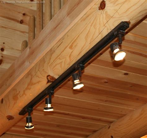 Rustic Log Home Lighting Bargains | Rustic track lighting, Cabin ...