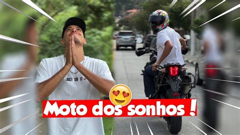 COMPREI A MOTO DOS MEUS SONHOS YouTube