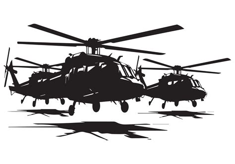 Military Helicopter Silhouette free bundile 43403157 Vector Art at Vecteezy