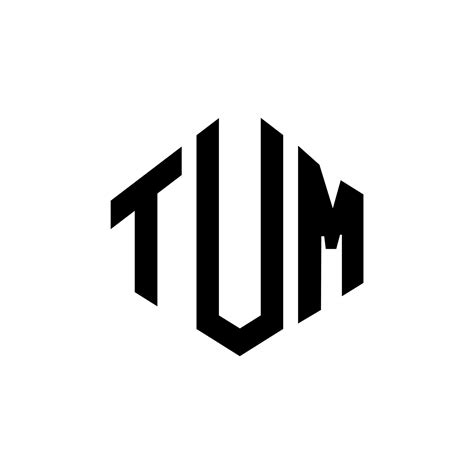 TUM letter logo design with polygon shape. TUM polygon and cube shape logo design. TUM hexagon ...