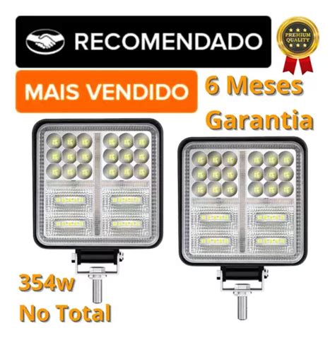 Par Farol Milha Led Extra Forte W Trator Colheitadeira