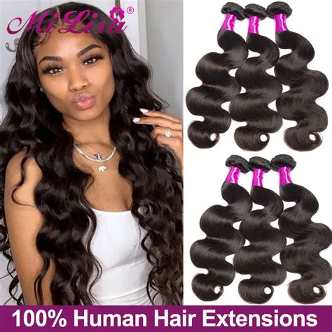 Tissage En Lot Br Silien Naturel Remy Body Wave Pouces