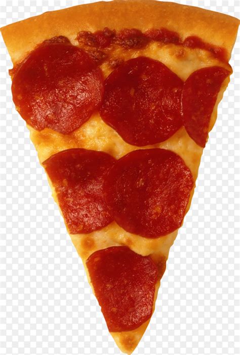 Hot Fresh Italian Pepperoni Pizza Slice On Transparent Background Png