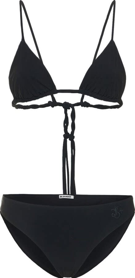 Jil Sander Jersey Logo Twisted Triangle Bikini Set ShopStyle Two