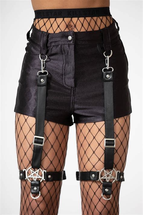 Hardliner Garter Shorts Resurrect Killstar