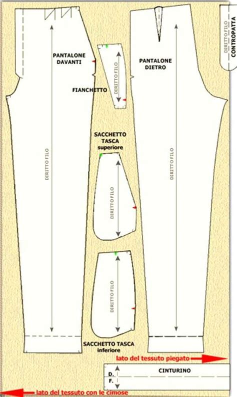 Cartamodelli Per Pantaloni Pagina Cucire Pantaloni Modello Per