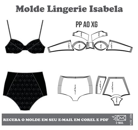 Molde Modelagem Lingerie Isabela Ref Elo