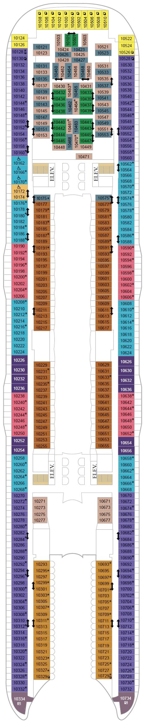 Wonder Of The Seas Deck Plan Royal Caribbean International Rol Cruise Deck 3