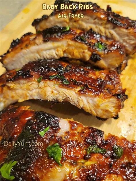 Best Damn Juicy and Crispy Air Fryer Ribs - Daily Yum