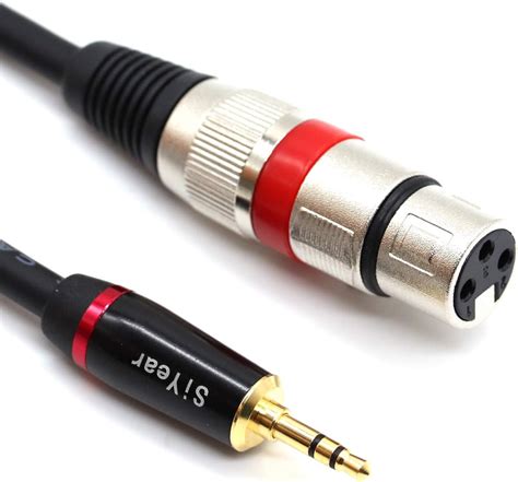 SiYear 3 5 mm Mini Jack Stéréo vers XLR Câble Microphone Femelle