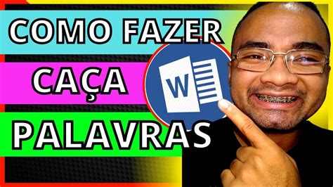 Como Fazer Ca A Palavras Como Fazer Ca A Palavras No Word Ca A