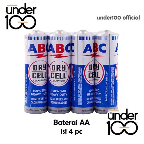 Baterai Abc Dry Cell Aa V Isi Pc Leakproof Heavy Duty Under