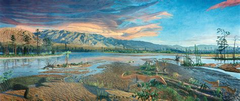 [Dino Art] Awesome painting of a Late Triassic scene by William Sillin ...