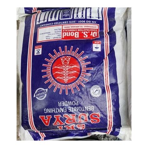 Surya Bentonite Earthing Powder 25 Kg Packaging Type Plastic Bag At