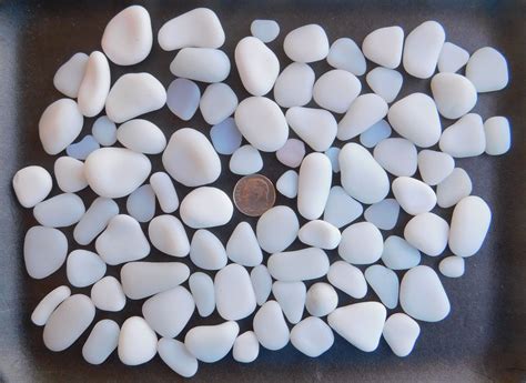 Genuine Beach Sea Glass Milk Glass Lot Surf Tumbled Hard To Find Rare