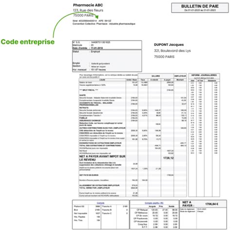 Trouver Le Code Entreprise Sur La Fiche De Paie Mode D Emploi