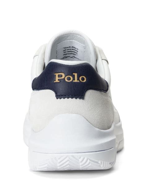 Polo Ralph Lauren Panelled Lace Up Sneakers White FARFETCH